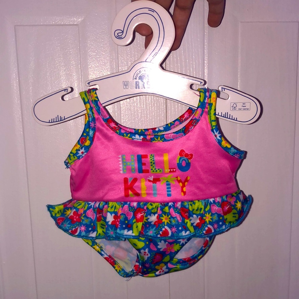 Bnwt Hello Kitty Build a bear swim suit